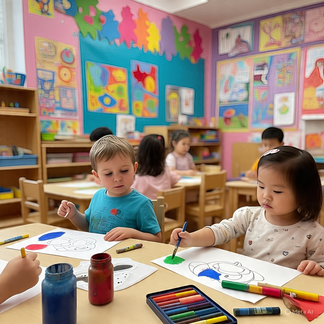 Kids Playing at Learning Nest Preschool and Day Care